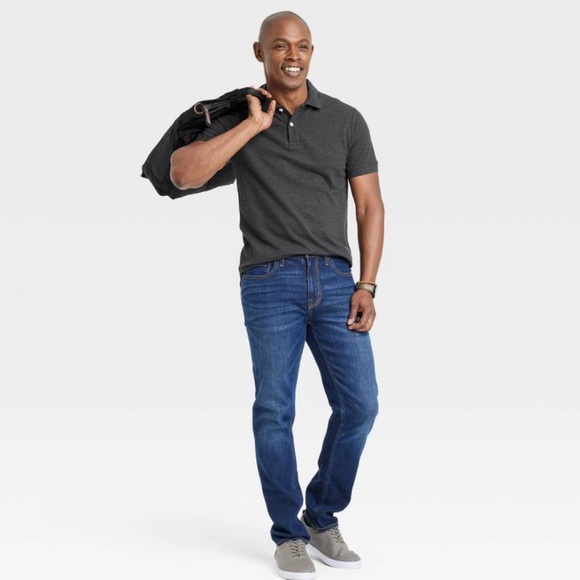 •GOODFELLOW&CO.•NWOT RAILROAD GRAY "THE EVERY WEAR POLO" STANDARD FIT SIZE LARGE - Picture 4 of 13